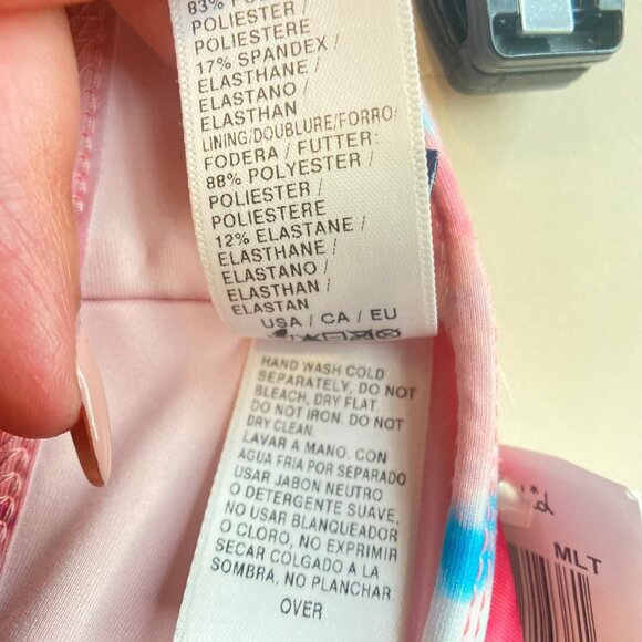 NWT Splendid Shirred Cutout Bikini Top, size Large - Picture 7 of 8